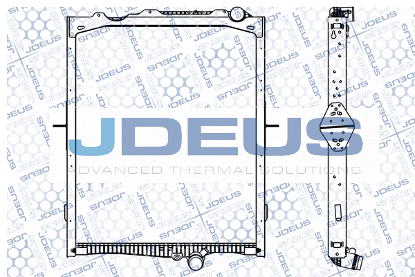 Радиатор, охлаждение двигателя JDEUS M-123132A for VOLVO FH