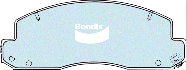 Комплект тормозных колодок, дисковый тормоз BENDIX-AU CVP1293 PTHD for HINO 300 Series