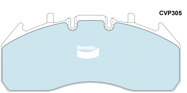 Комплект тормозных колодок, дисковый тормоз BENDIX-AU CVP305 PTHD for UD TRUCKS QUON
